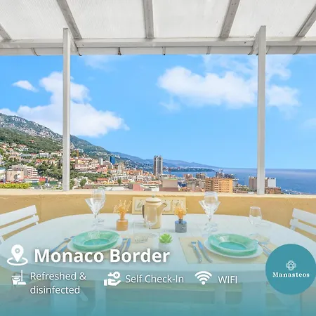 Vue Et Principauté - Unique Avec Terrasse - Ga Beausoleil